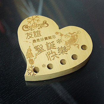 gw-14心型木雕筆插